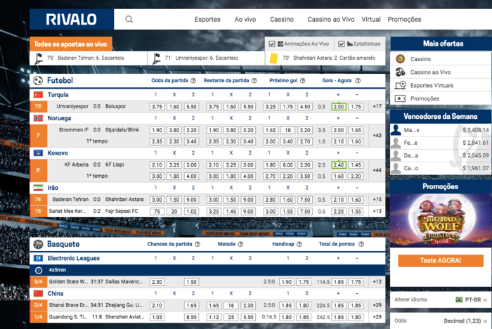 ao vivo rivalo
