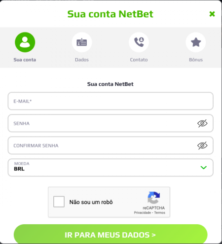 netbet cadastro app